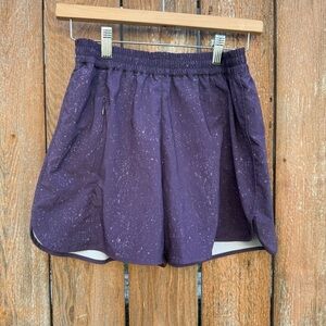 ASCEND Women's Purple Athletic Running Shorts Inner Brief Size Small
